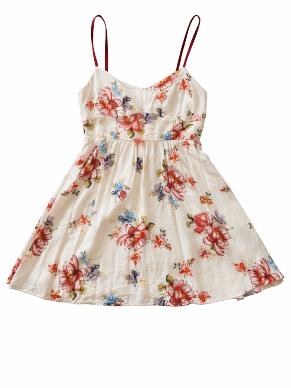 Zara Floral Spaghetti-Strap Dress
